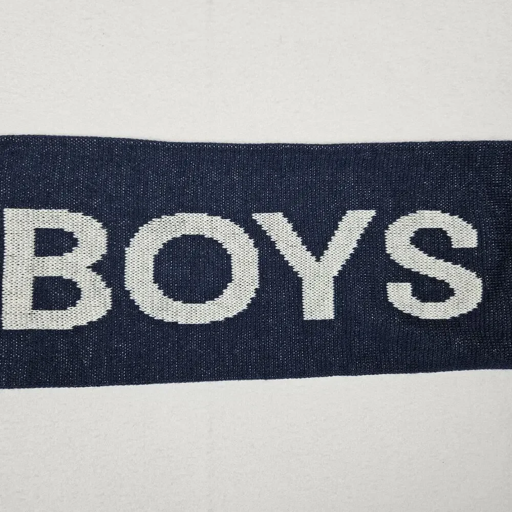 Dallas Cowboys Ford Scarf Go Further Blue Knit Winter NFL Football Texas Fringe